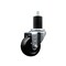 Service Caster 3'' SS Soft Rubber Wheel Swivel 1-3/4'' Expanding Stem Caster SCC-SSEX20S314-SRS-134 - alternate 1
